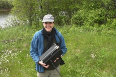 Sophie Leblanc (DFO) Picture holding a $115,000.00 ARIS SONAR (June 2018)