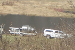DFO Smolt wheel on the day it went in (May, 2019)