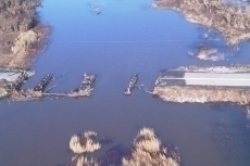 Where the bridge was.... 