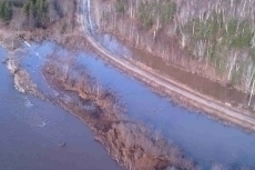 Second view of residual water near Doyle's Bridge