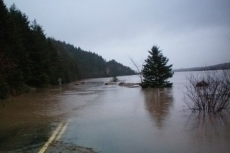 Upstream view toward Lower Tompkins
