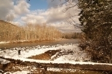 Parking lot at Swimming Hole