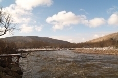 Downstream to Bend at Twin Elms